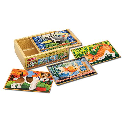 Wooden Jigsaw Puzzles In A Box- Pets